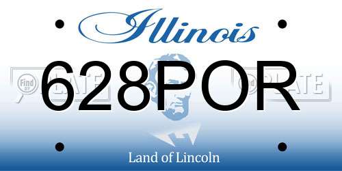 628POR Illinois License Plate