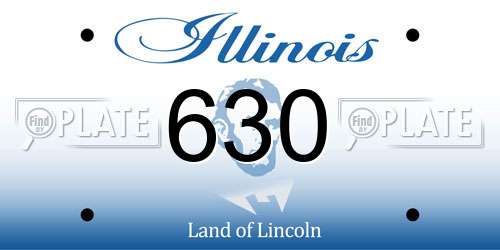 630 Illinois License Plate