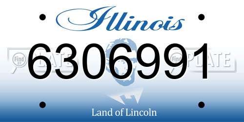 6306991 Illinois License Plate