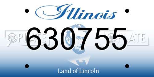 630755 Illinois License Plate