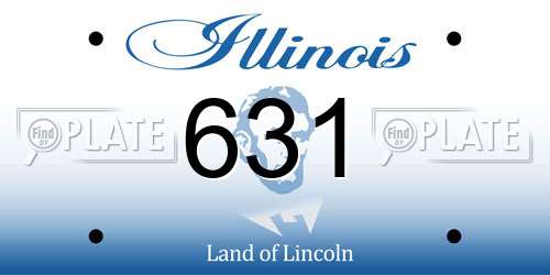 631 Illinois License Plate