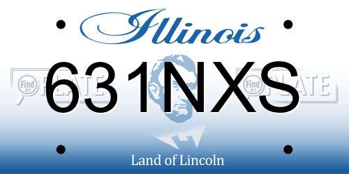 631NXS Illinois License Plate