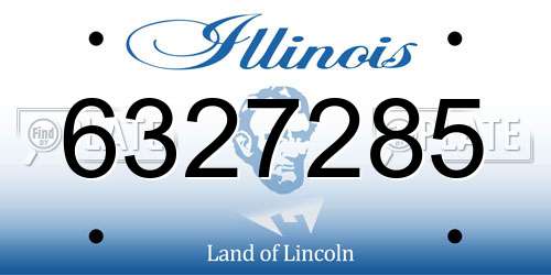 6327285 Illinois License Plate