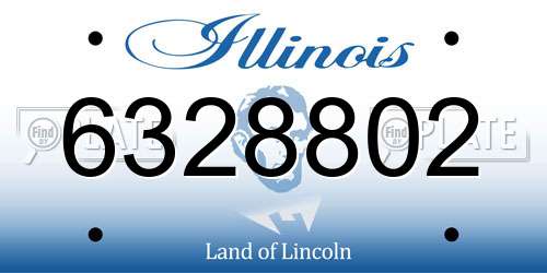 6328802 Illinois License Plate