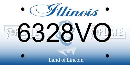 6328VO Illinois License Plate