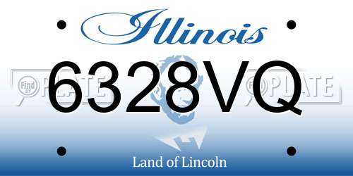6328VQ Illinois License Plate