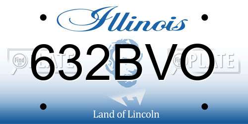 632BVO Illinois License Plate