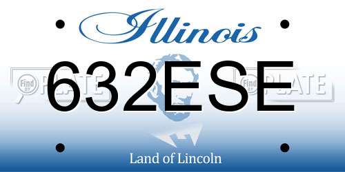 632ESE Illinois License Plate