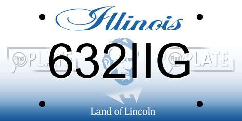 632IIG Illinois License Plate