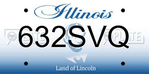632SVQ Illinois License Plate