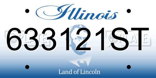 633121ST Illinois License Plate