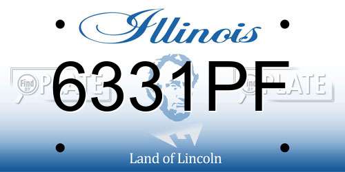 6331PF Illinois License Plate
