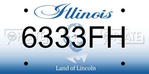 6333FH Illinois License Plate