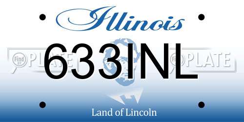 633INL Illinois License Plate