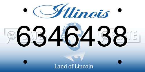 6346438 Illinois License Plate