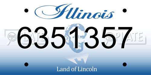 6351357 Illinois License Plate