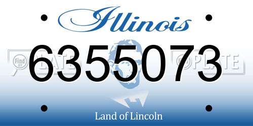 6355073 Illinois License Plate
