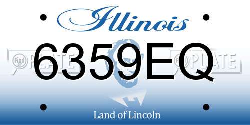6359EQ Illinois License Plate
