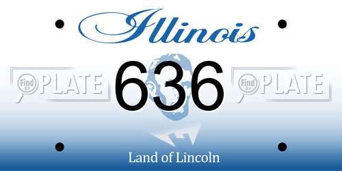 636 Illinois License Plate