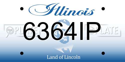 6364IP Illinois License Plate