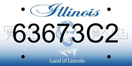 63673C2 Illinois License Plate