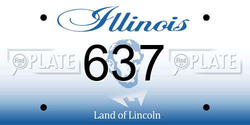 637 Illinois License Plate