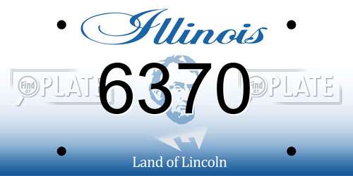 6370 Illinois License Plate