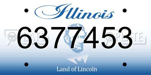 6377453 Illinois License Plate