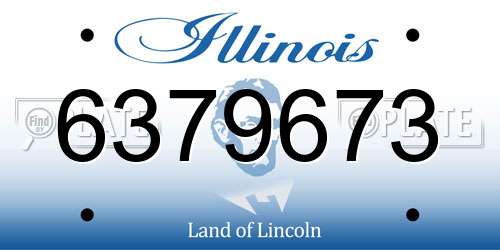 6379673 Illinois License Plate