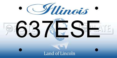 637ESE Illinois License Plate
