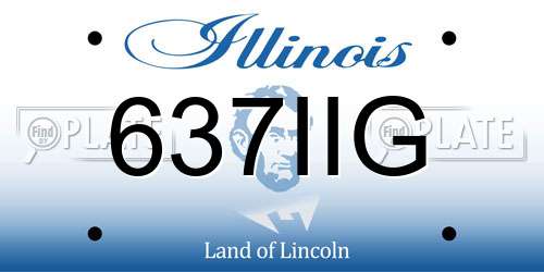 637IIG Illinois License Plate