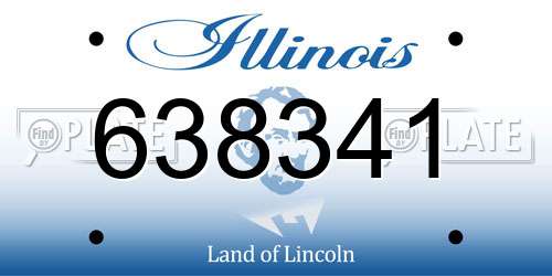 638341 Illinois License Plate