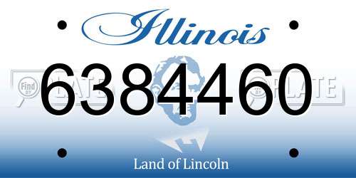 6384460 Illinois License Plate