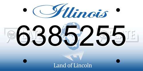 6385255 Illinois License Plate
