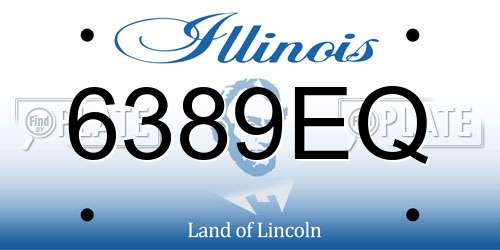 6389EQ Illinois License Plate
