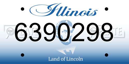 6390298 Illinois License Plate
