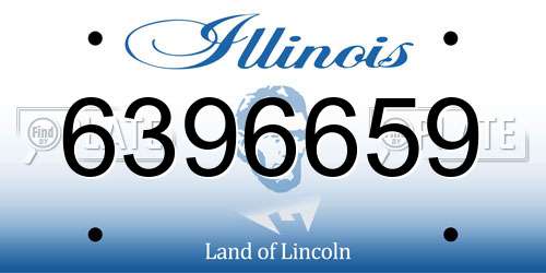 6396659 Illinois License Plate
