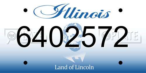 6402572 Illinois License Plate