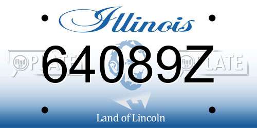 64089Z Illinois License Plate