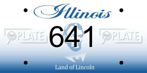 641 Illinois License Plate