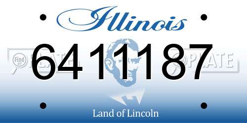 6411187 Illinois License Plate
