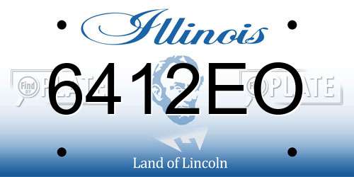6412EO Illinois License Plate