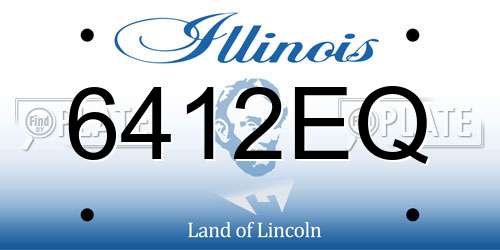 6412EQ Illinois License Plate