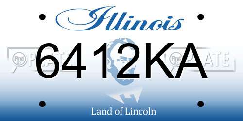 6412KA Illinois License Plate
