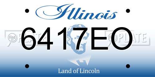 6417EO Illinois License Plate