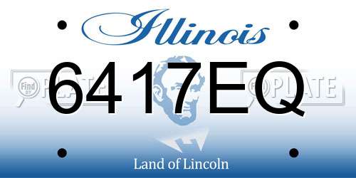 6417EQ Illinois License Plate