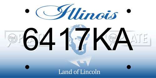6417KA Illinois License Plate