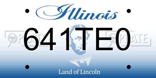 641TE0 Illinois License Plate
