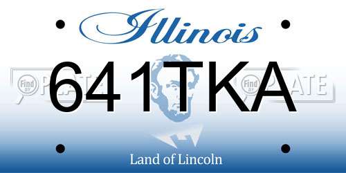 641TKA Illinois License Plate