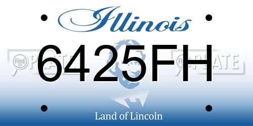 6425FH Illinois License Plate